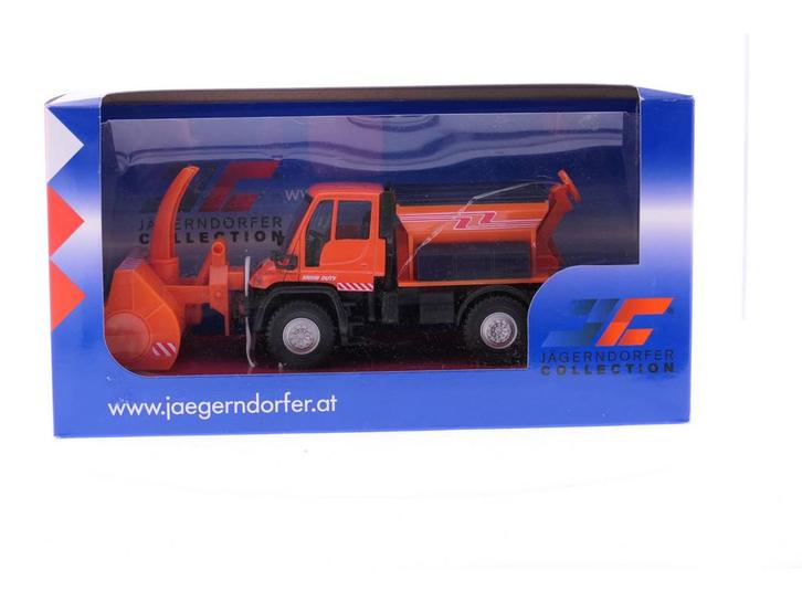 Schaal 1:40 Jagerndorfer 2105 UNIMOG MB WINTERDIENST ORAN..., Hobby en Vrije tijd, Modelauto's | Overige schalen, Gebruikt, Ophalen of Verzenden