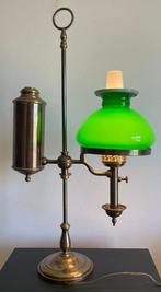 Bureaulamp - Glas, Koper, Messing - Bibliotheeklamp