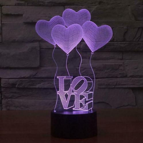 LED Sfeerverlichting Love Heart - Touch-bediening 4, Maison & Meubles, Lampes | Autre, Envoi