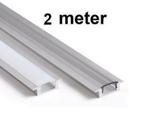 LED Profiel 2 meter - inbouw 7mm - plat model, Doe-het-zelf en Bouw, Metalen, Nieuw, Verzenden