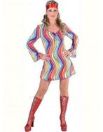 Hippie disco verkleed jurk regenboog, Nieuw, Ophalen of Verzenden