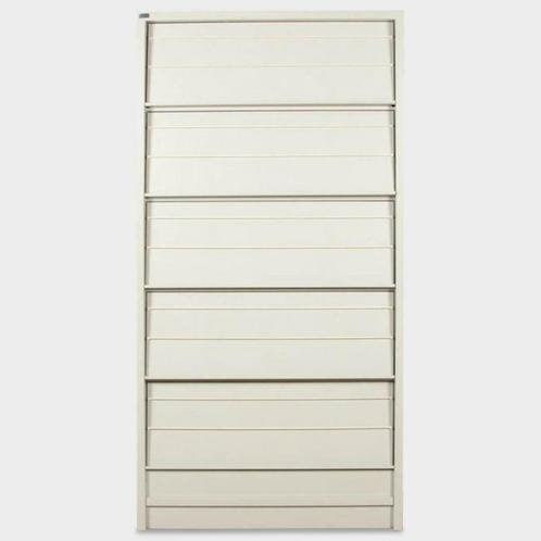 EcoPlus folderkast, grijs, 195 x 98 cm, 5 kleppen, Huis en Inrichting, Kasten | Overige, Gebruikt, Ophalen of Verzenden