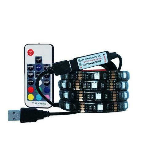 USB - 1 meter - RGB - LED strip 30 LEDs - 5 volt - 5050, Maison & Meubles, Lampes | Autre, Envoi