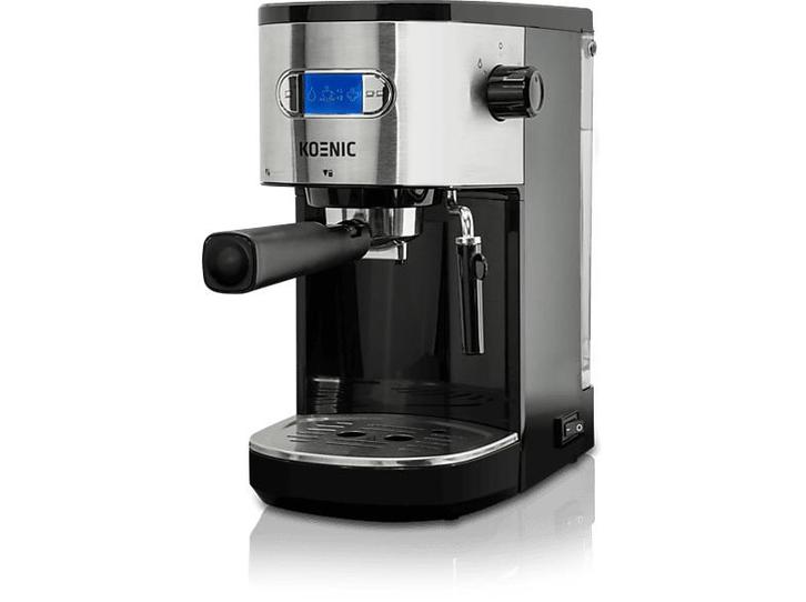 Koenic -  Espressomachine (kem 2320 M) - Inox, Elektronische apparatuur, Koffiezetapparaten, Nieuw, Afneembaar waterreservoir