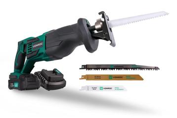 Accu reciprozaag 20V - 2.0Ah | Incl. 3 zaagbladen, accu en, Verzenden