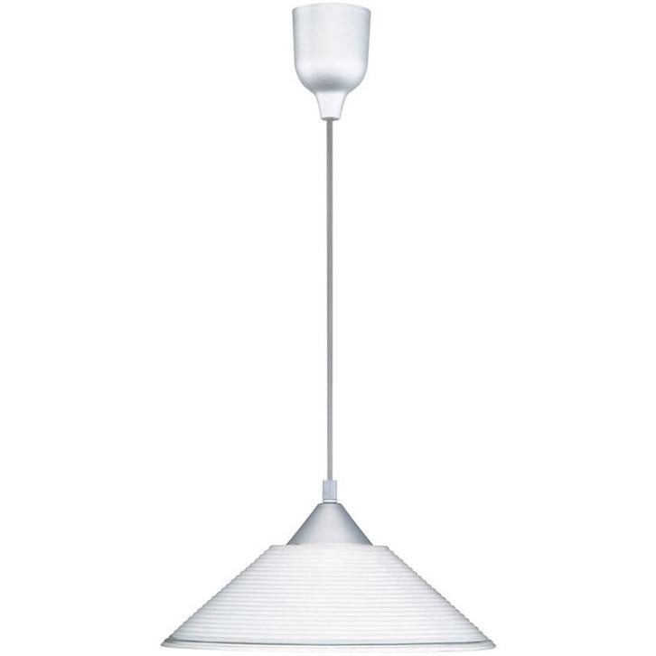 Stoffen LED Hanglamp Trion Dikon - Witte LED Hanglamp met E2, Huis en Inrichting, Lampen | Hanglampen, Nieuw, Verzenden