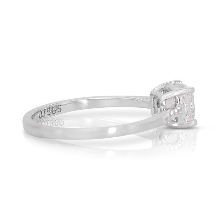 Ring - 14 karaat Witgoud - 1.08ct. tw. Diamant (Natuurlijk), Bijoux, Sacs & Beauté, Bagues