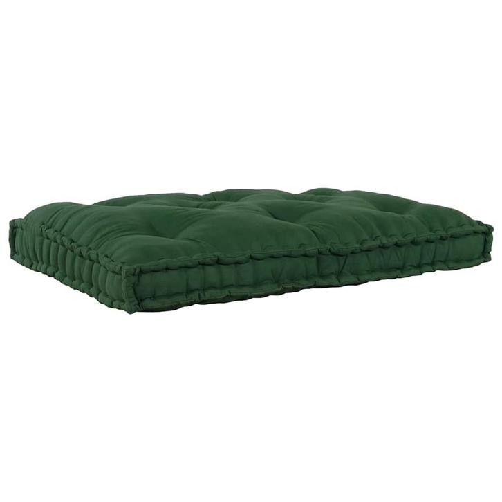 vidaXL Pallet Sofa Kussen Groen Stof, Huis en Inrichting, Woonaccessoires | Kussens, Nieuw, Verzenden