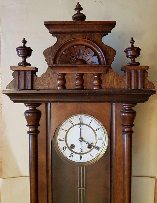 Wandklok - Gustav Becker - Hout - 1850-1900 - Wandklok, Antiek en Kunst, Antiek | Klokken