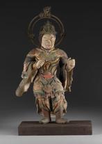 Veelkleurige houten figuur die Anjira Taishô