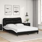 vidaXL Cadre de lit sans matelas noir et blanc 120x200, Verzenden, Neuf