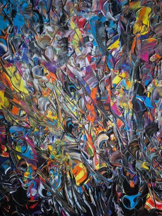 Bruno Cantais (1966) - La Nuit en Floraison, Antiek en Kunst, Kunst | Schilderijen | Modern