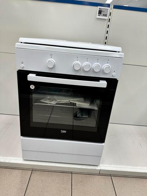 Beko | Fornuis FSG62010DW | Aardgas, Elektronische apparatuur, Fornuizen, Vrijstaand, 4 kookzones, Nieuw, Gas, 85 tot 90 cm, 45 tot 60 cm