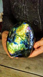 Goud - Groen - Violet kleuren Chameleon Labradoriet - Vrije