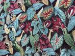 Elegante zware gobelinstof met all-over tropische chique