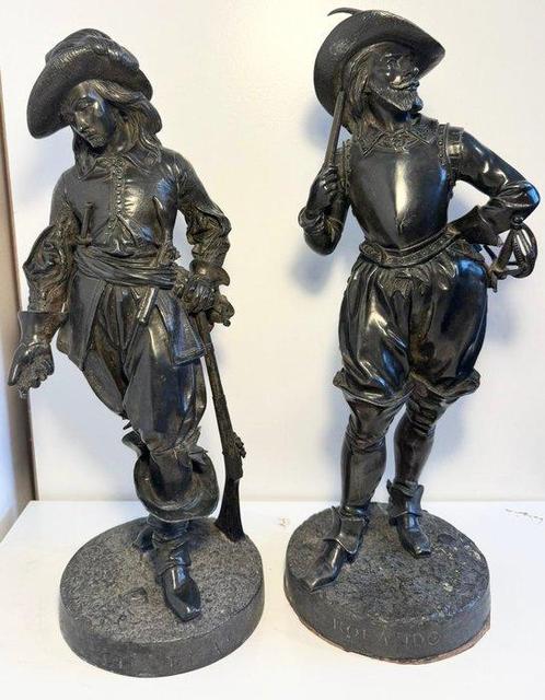 Edmond Lévêque French (1814 - 1875) - Sculpture, Two, Antiek en Kunst, Antiek | Keramiek en Aardewerk