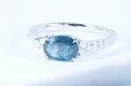Zonder Minimumprijs - Ring Platina - 1.78ct. tw. Saffier -, Handtassen en Accessoires, Ringen, Nieuw