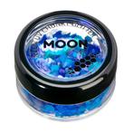 Moon Glow Neon UV Chunky Glitter Blue 3g, Nieuw, Verzenden