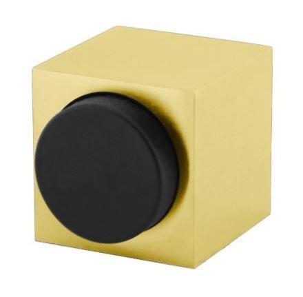 Olivari deurstop Cubo vierkant messing titaan PVD, Doe-het-zelf en Bouw, Hang- en Sluitwerk, Klink of Kruk, Nieuw, Overige materialen