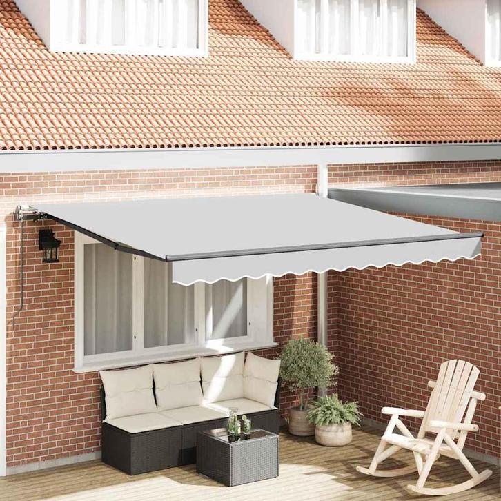 vidaXL Zonnescherm Antraciet 3,5 x 2,5 m Metaal, Tuin en Terras, Zonneschermen, Nieuw, Verzenden