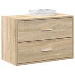 vidaXL Kast met 2 lades 60x31x40 cm bewerkt hout sonoma, Huis en Inrichting, Kasten | Overige, Verzenden, Nieuw