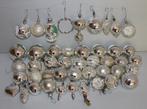 Kerstballen (40) - oude zilveren kerstballen - Glas, Nieuw