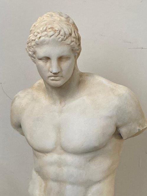 Buste, Ercole Farnese - 43 cm - Pierre de fonte, Antiek en Kunst, Curiosa en Brocante