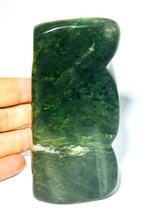 Jade nephrite afghan rare en forme libre Pierre du chakra du