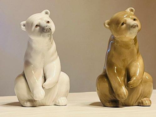 Lladró - Beeldje - Good Bear / Resting Polar Bear (2) -, Antiek en Kunst, Antiek | Glaswerk en Kristal