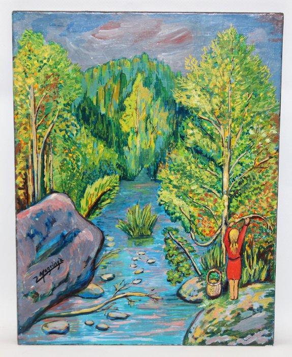 Enric Magrinyà (1920-1983) - NO RESERVE - Recolección junto, Antiek en Kunst, Kunst | Schilderijen | Klassiek
