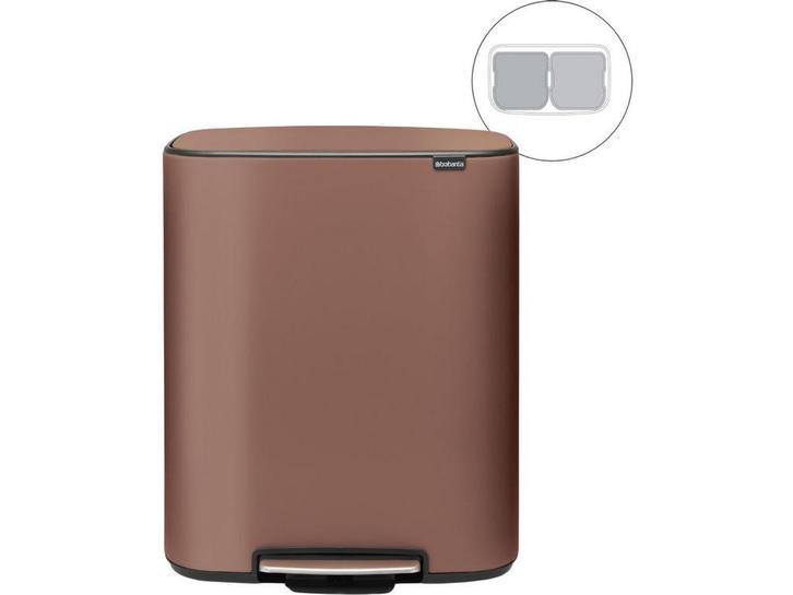 Brabantia Bo Prullenbak - 2 x 30 liter - Afvalscheiding -, Maison & Meubles, Accessoires pour la Maison | Poubelles, Envoi