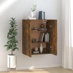 vidaXL Hangkast 69,5x34x90 cm bewerkt hout gerookt, Huis en Inrichting, Kasten | Overige, Verzenden, Nieuw