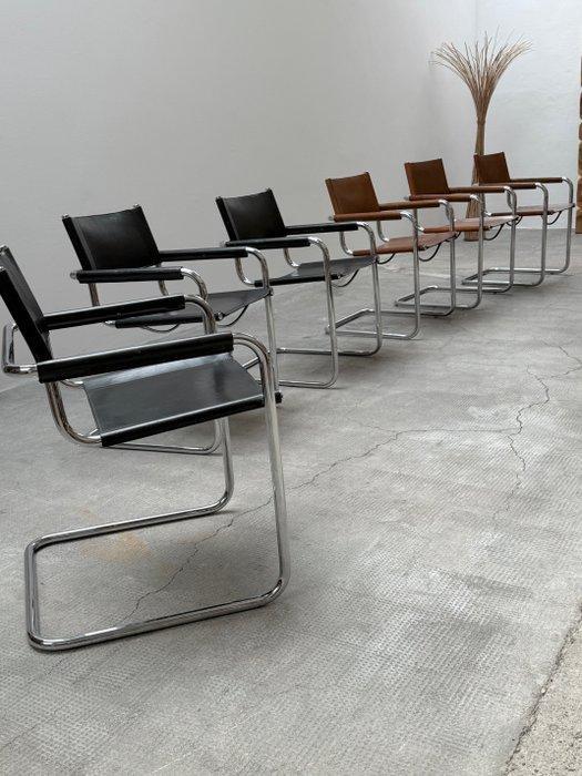 Fasem, Linea Veam - Mart Stam - Chaise (6) - S34 -, Antiek en Kunst, Antiek | Meubels | Stoelen en Sofa's