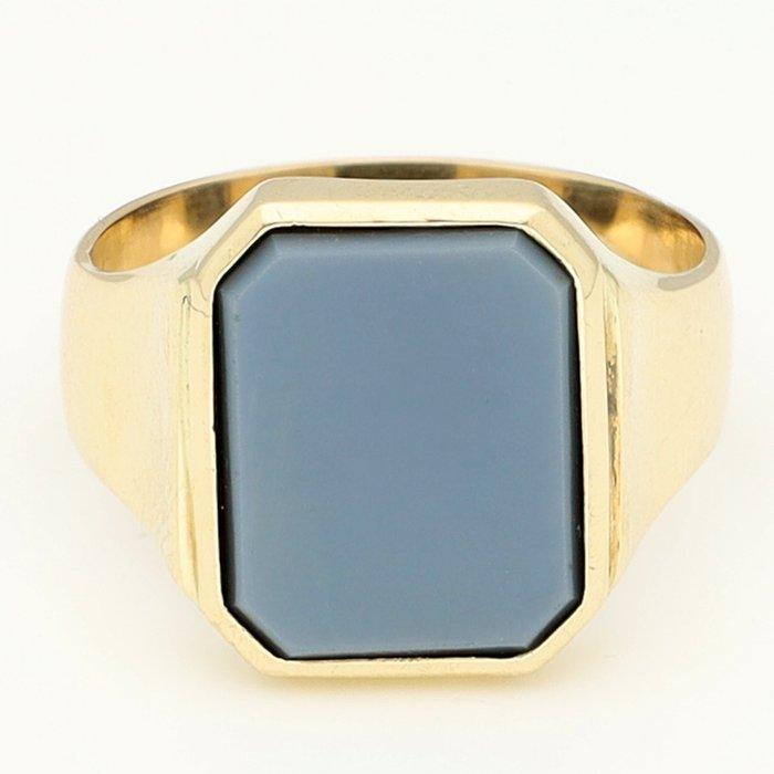 Ring - 14 karaat Geel goud - Lagensteen, Handtassen en Accessoires, Ringen