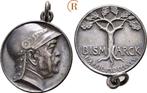 Zilver medaille auf Otto von Bismarck 1895 Kaiserreich:, Timbres & Monnaies, Pièces & Médailles, Verzenden