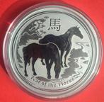 Australië. 2 Dollars 2014 Lunar Horse, 2 oz .999  (Zonder, Postzegels en Munten