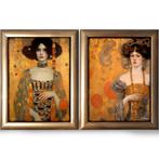 Ksavera - Belle Epoque DS0713 - diptych in gold frame, Huis en Inrichting, Nieuw