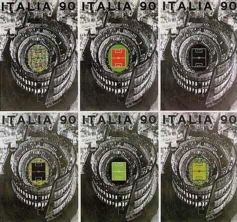 Alberto Burri - Alberto Burri - Sei manifesti ITALIA 90 -, Antiek en Kunst, Antiek | Overige Antiek