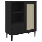 Grenen Kast 90cm - Zwart - Top Deal! - 55% Korting, Huis en Inrichting, Verzenden, Nieuw