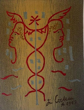 Jean Cocteau (1889-1963) - Le Caducée, Antiek en Kunst