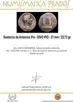 Empire romain. Marcus Aurelius (AD 161-180). Sestertius Roma, Postzegels en Munten