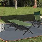 vidaXL Opvouwbaar Campingbed Amy geel Oxford stof, Caravans en Kamperen, Kampeeraccessoires, Verzenden, Nieuw