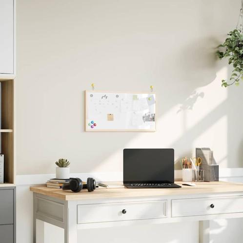 vidaXL Magnetisch whiteboard met massief grenenhouten frame, Zakelijke goederen, Overige Zakelijke goederen, Verzenden