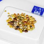 91 pcs Diamant (Kleurbehandeld) - 1.29 ct - Rond - Fancy, Nieuw