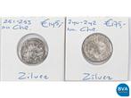 Online Veiling: 2 Zilveren romeinse munten 240-242 na chr.,