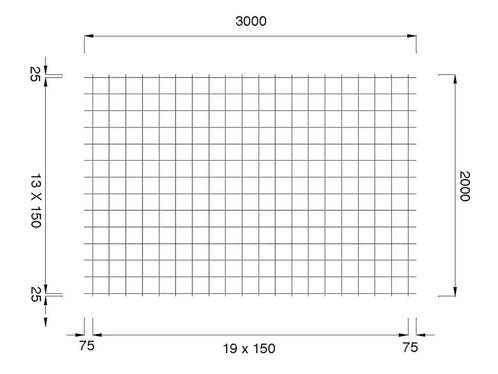 Bouwstaalmat (PS 335 A) Ø8mm 150x150mm onbehandeld 32.39kg, Doe-het-zelf en Bouw, Overige Doe-Het-Zelf en Bouw, Ophalen of Verzenden