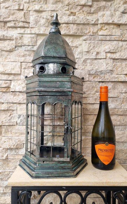 Lantaarn - Glas, IJzer, Metaal, Antiek en Kunst, Kunst | Designobjecten