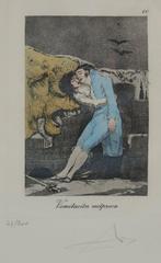 Salvador Dali (1904-1989) - Caprices de Goya : Désespoir, Antiquités & Art