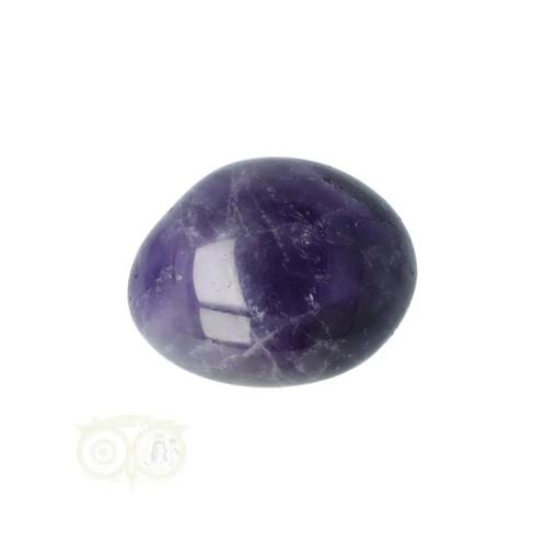 Amethist geronde handsteen Nr 64 - 17 gram, Handtassen en Accessoires, Edelstenen, Nieuw, Verzenden