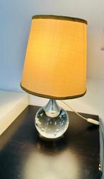 Tafellamp - Glas, Metaal, Textiel - Glazen lamp met bellen